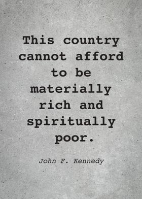 John F Kennedy Quote L003