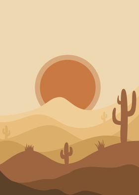 desert abstract art