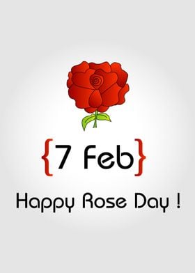 Happy Rose day 7th Feb