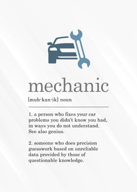 Funny Mechanic Definition