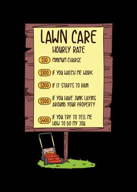 Lawn Care Hourly Rate