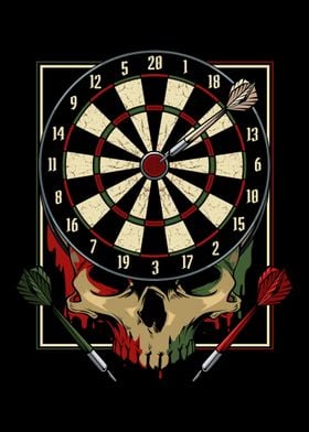 Dart Skull Dartboard Bulls