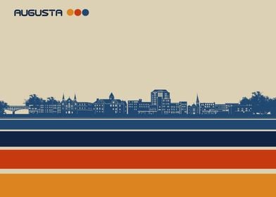 augusta me skyline retro 3