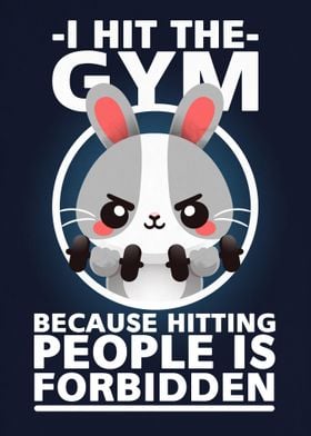 Bunny hit the gym
