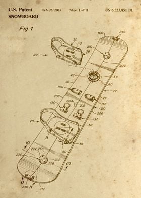 Snowboard Mechanism Patent