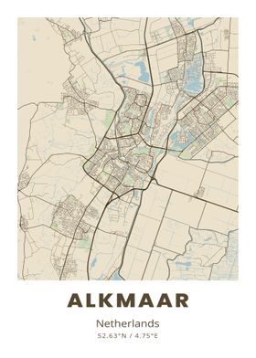 Alkmaar City Map