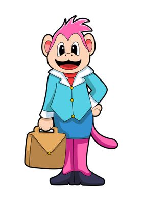 Monkey Secretary Bag