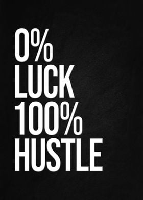 0 Luck 100 Hustle