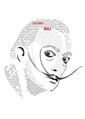 Salvador Dali Typography 