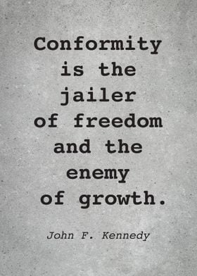 John F Kennedy Quote L015