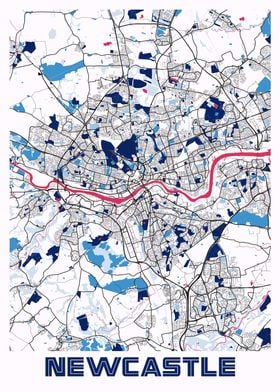 Newcastle MilkTea Map