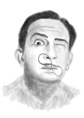 Salvador Dali sktech