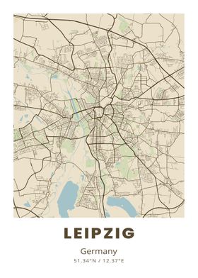 Leipzig City Map