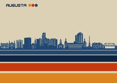 augusta skyline retro 3