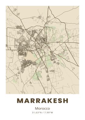 Marrakesh City Map