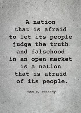 John F Kennedy Quote L024