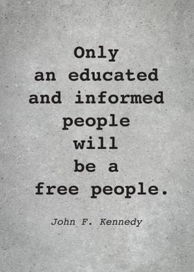 John F Kennedy Quote L025