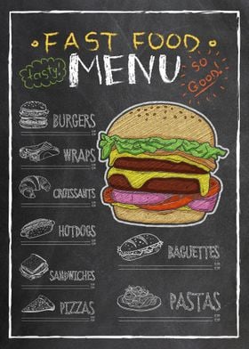 Hamburger Burger Food Menu