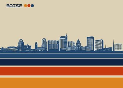 boise skyline retro 3