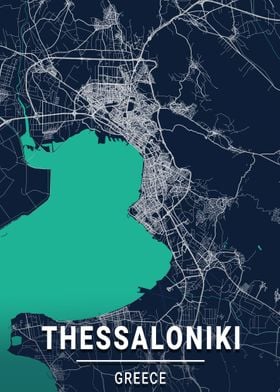 Thessaloniki Greece Map