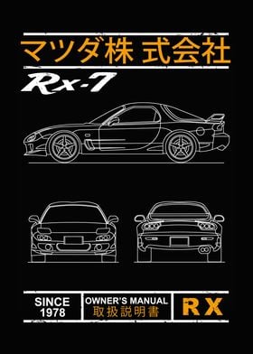 Blueprint of the RX7