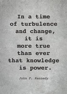 John F Kennedy Quote L026