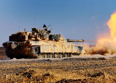 M1A2 Firing