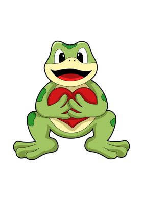 Frog Love Heart