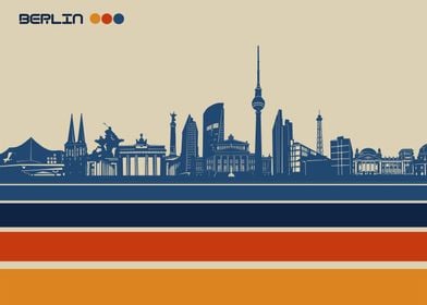 berlin skyline retro 3