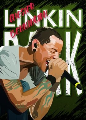 Chester Bennington Pop Art