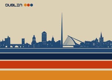 dublin skyline retro 3