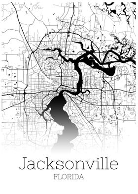 Jacksonville Florida map