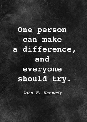 John F Kennedy Quote D005