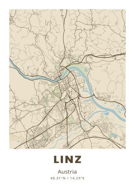 Linz City Map