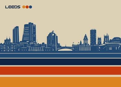 leeds skyline retro 3