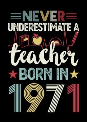 Teacher born in 1971 50th