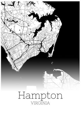 Hampton Virginia city map