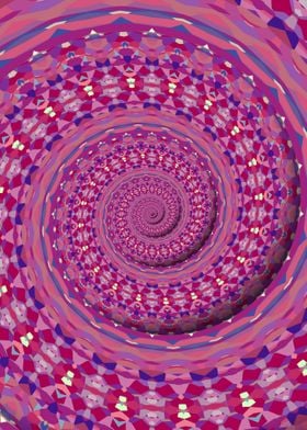 Vivid Mandala Spiral