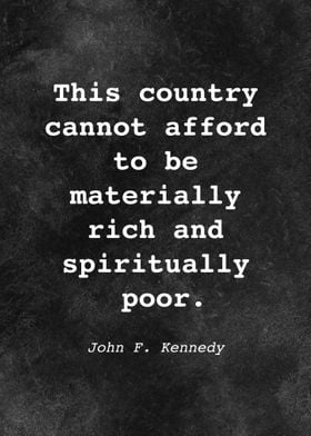 John F Kennedy Quote D003