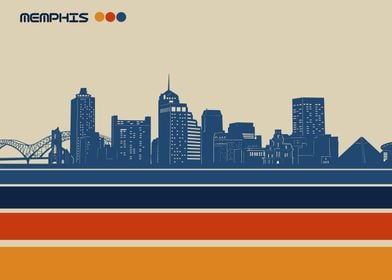 memphis skyline retro 3