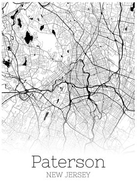 Paterson New Jersey map