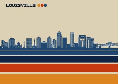 louisville skyline retro 3