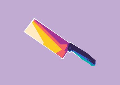 Kitchen Knife Popart