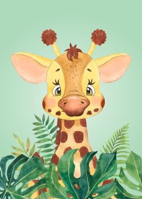 Baby Giraffe Jungle Animal