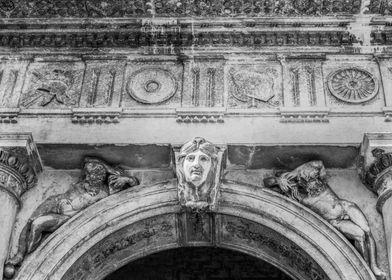 Venice Archway and Sculptu