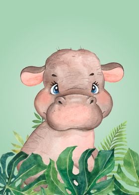 Baby Hippo Jungle Animal