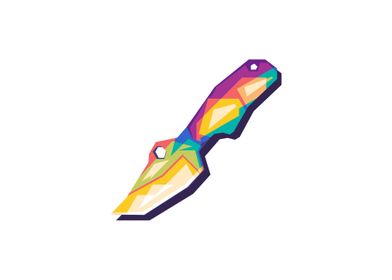 Cool little knife PopArt