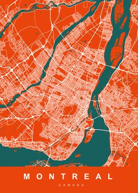 MONTREAL Art Map Canada