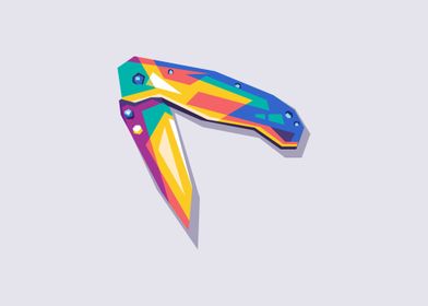 Folding knife PopArt