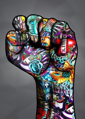 Graffiti fist 